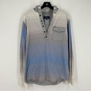 Buffalo David Men’s 1/2 Button Long Sleeve Shirt size L